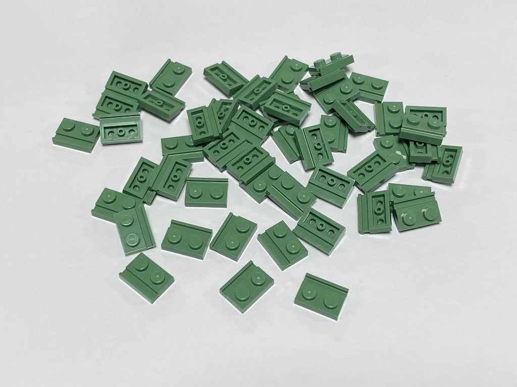 Partij 50x nieuwe 1x2 Lego rails plaatjes in diverse kleuren, Overige thema's, Lego, Nieuw, Ophalen of Verzenden