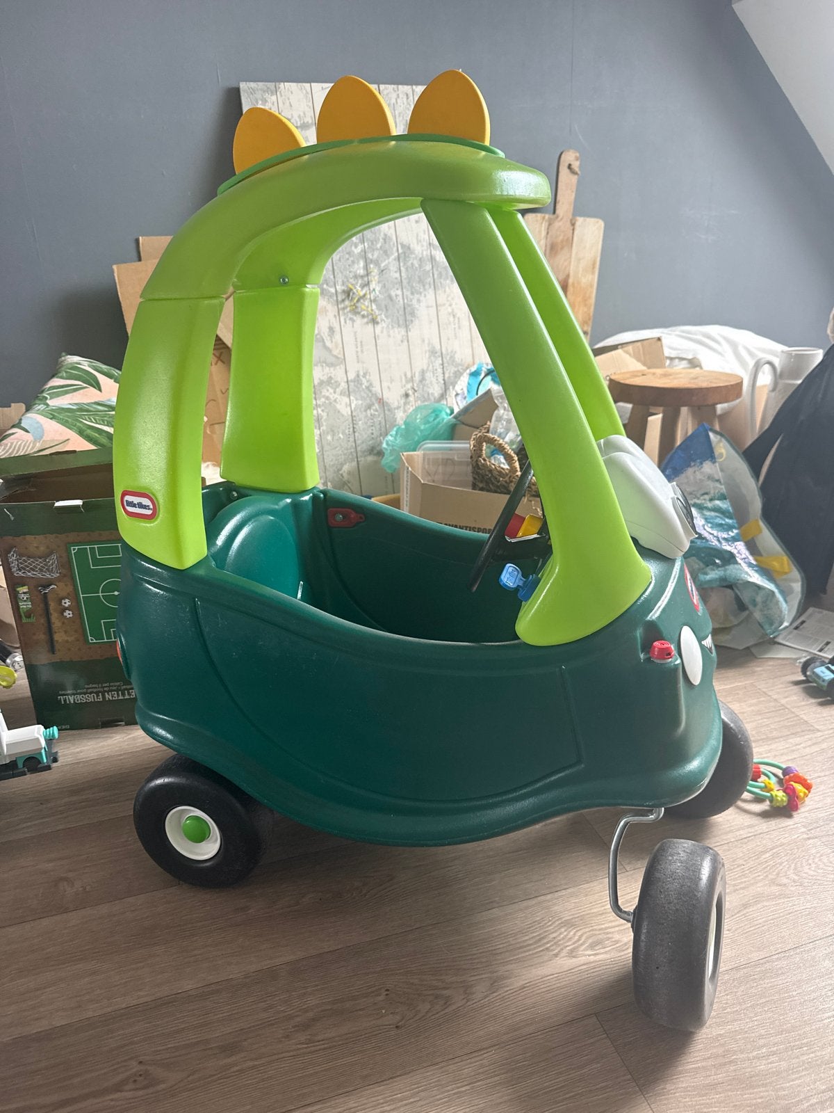 Little Tikes loopauto dinosaurus groen, Kinderen en Baby's, Speelgoed | Buiten | Voertuigen en Loopfietsen, Ophalen, Gebruikt