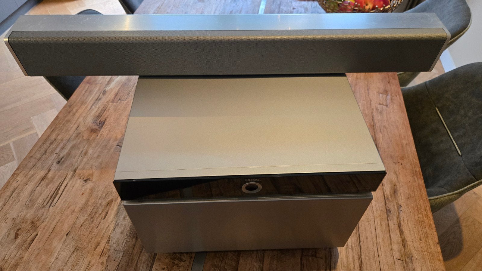 Loewe Home Cinema Set:Bass 400 watt, 1 L1 en 1 frontspeaker-, Audio, Tv en Foto, Luidsprekers, Gebruikt, Surroundset, Geschikt voor surround/home cinema