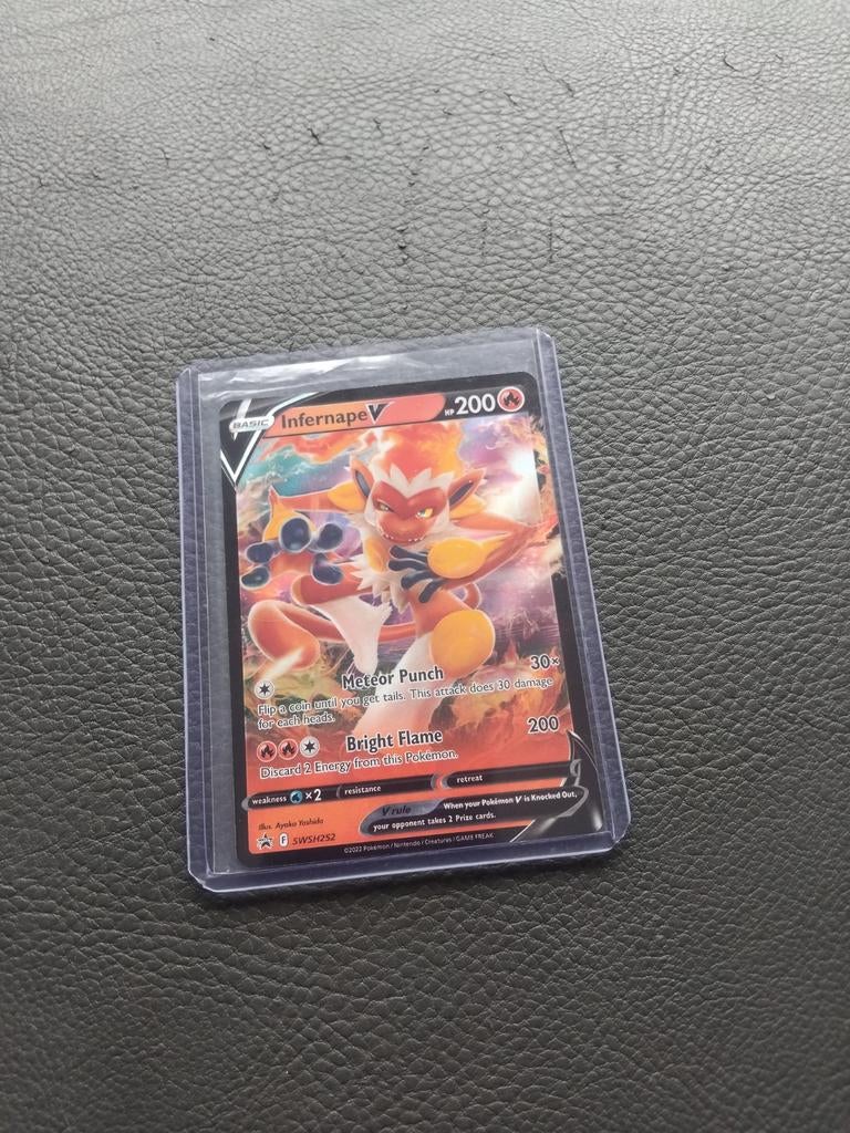 Infernape V Pokémon Kaart - Zo goed als nieuw, Ophalen, Zo goed als nieuw, Losse kaart