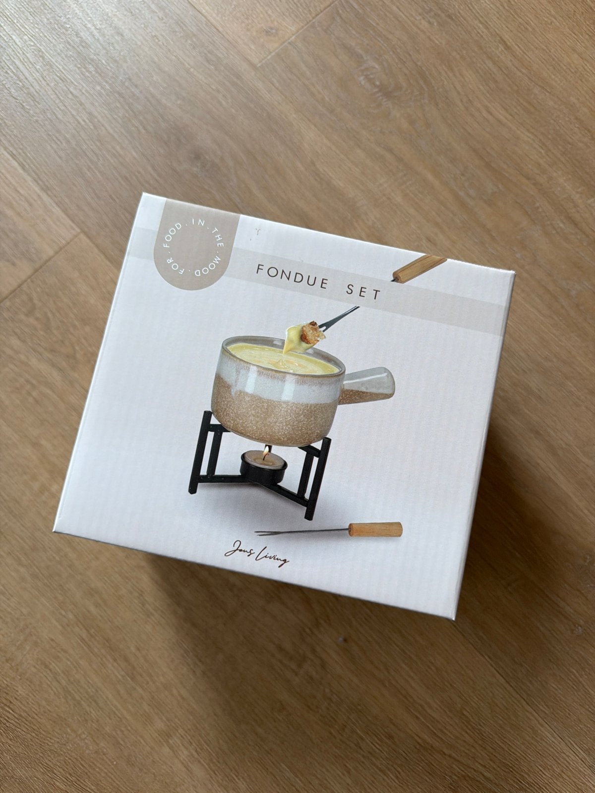 Jens Living Fondueset - Nieuw in doos, Witgoed en Apparatuur, Ophalen of Verzenden, Nieuw, Waxinelicht, Fondueset