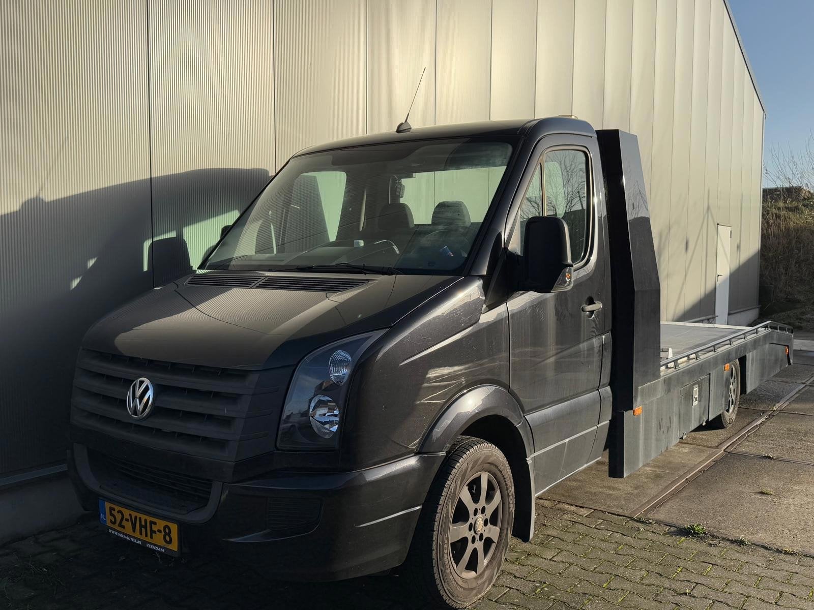 Volkswagen Crafter 35 2.5 TDI L3 Oprijwagen Tijhof Cruise, Auto's, Achterwielaandrijving, Gebruikt, Volkswagen, Zwart