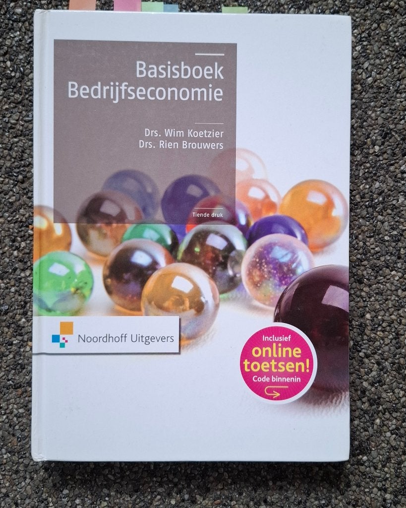 Basisboek bedrijfseconomie, Ophalen of Verzenden, Beta, Zo goed als nieuw, HBO