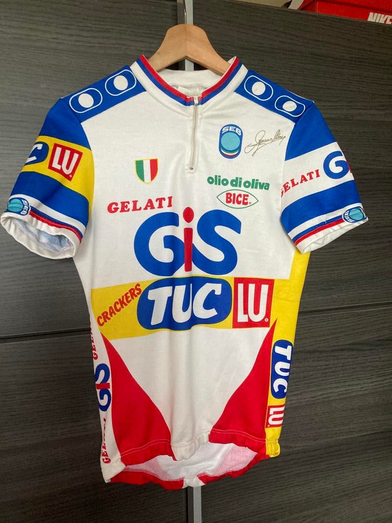 Gis gelati lu tuc wielershirt, Fietsen en Brommers, Gebruikt, Ophalen of Verzenden, Bovenkleding, Heren