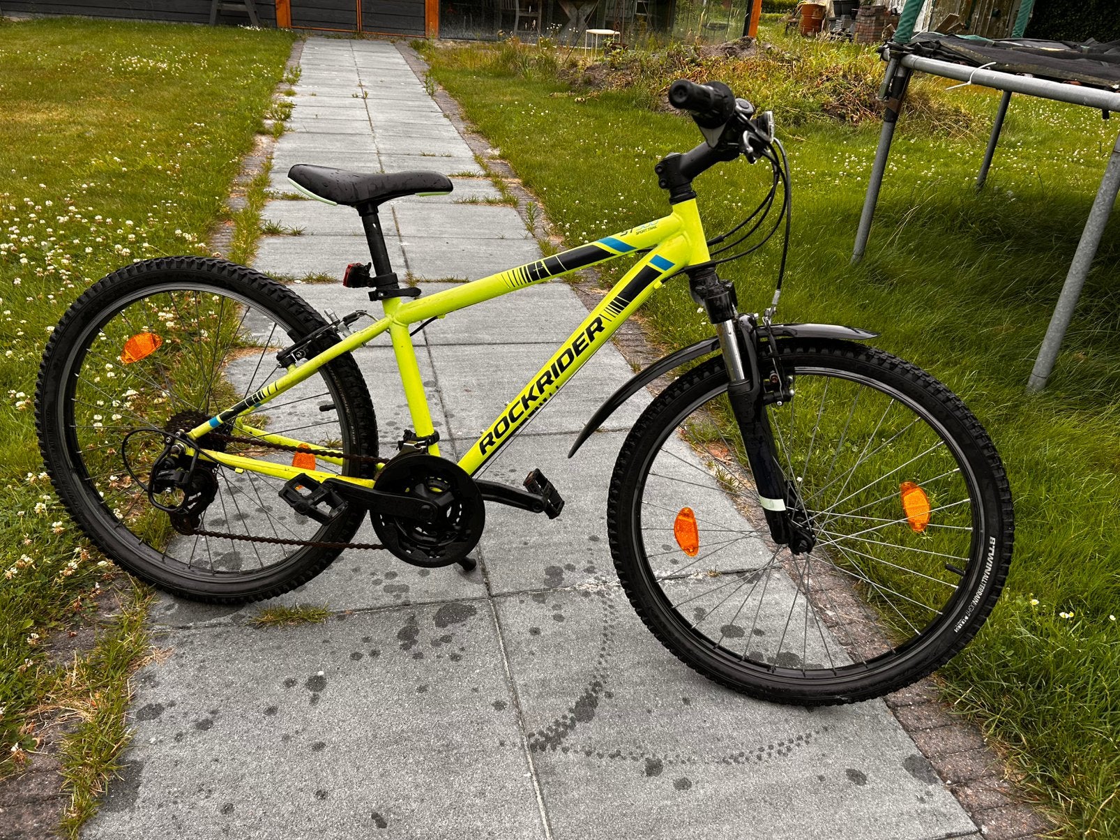 Rockrider mountainbike 24 inch, Gebruikt, Hardtail, Velgrem, Ophalen