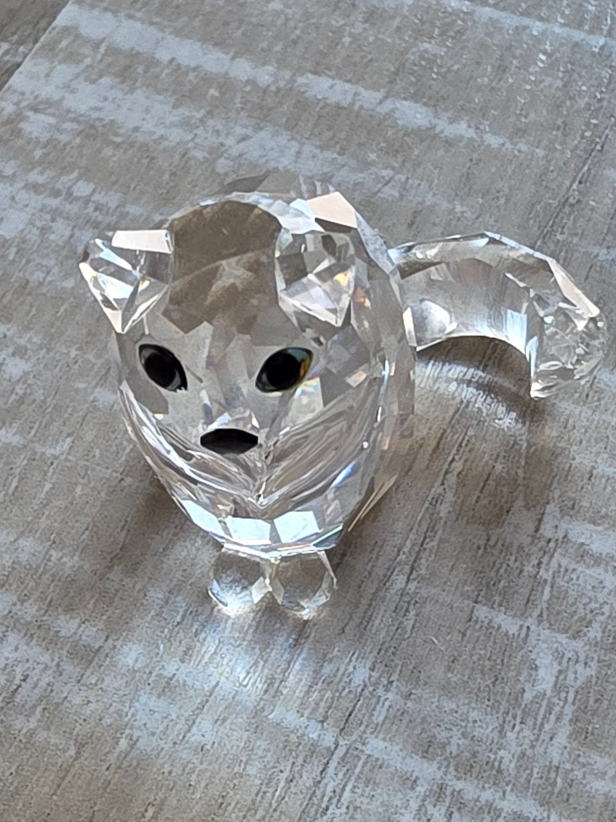 Swarovski Kristallen Katje - Decoratief Figuurtje, Verzamelen, Swarovski, Ophalen of Verzenden, Zo goed als nieuw, Figuurtje