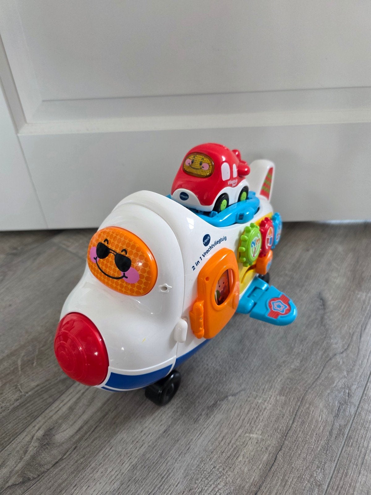 VTech 2-in-1 Vliegtuig en Vrachtwagen Speelset, Ophalen of Verzenden, Zo goed als nieuw, Overige typen, Met licht