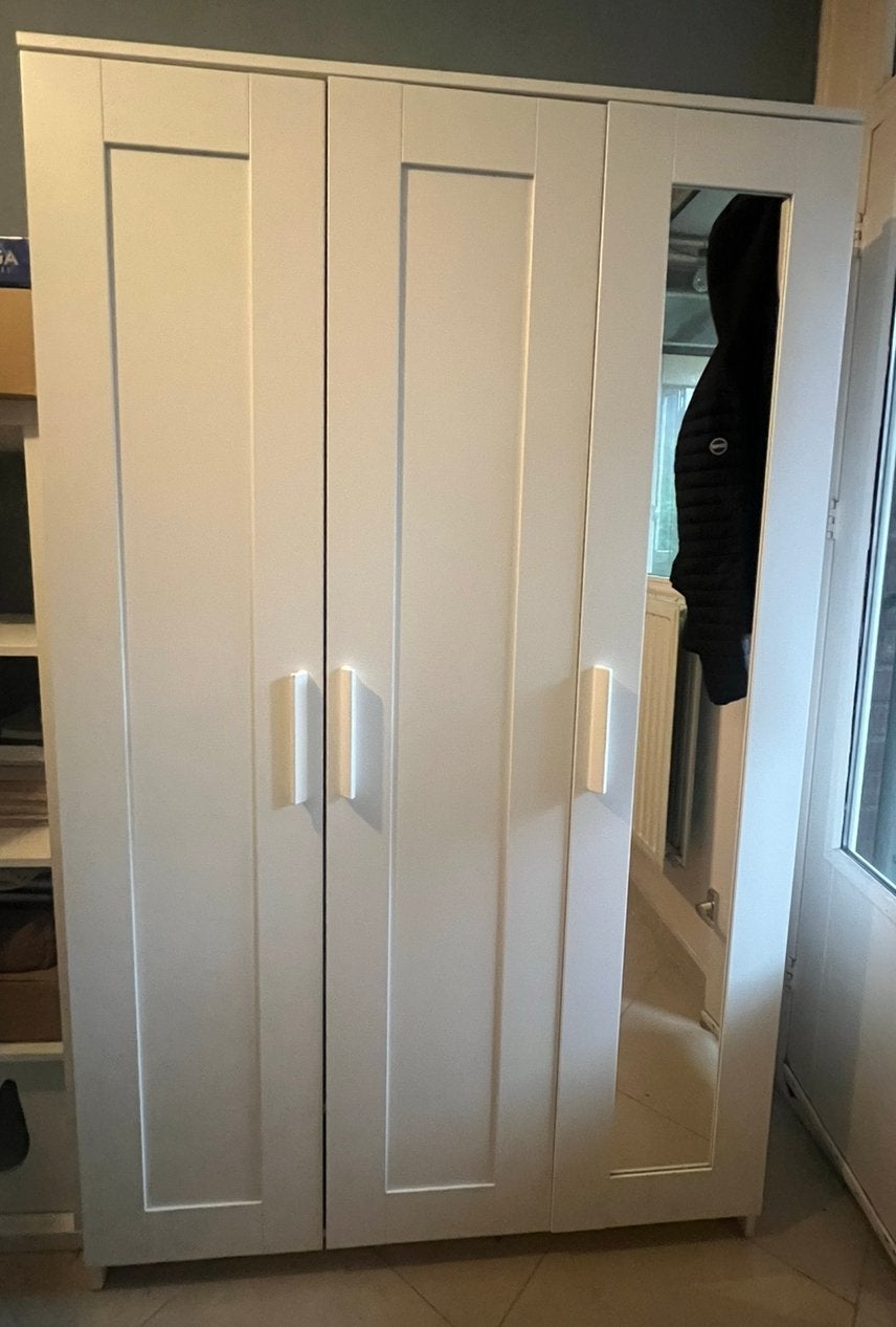 IKEA BRIMNES kledingkast (GRATIS!), Ophalen, Met deur(en), Gebruikt, 100 tot 150 cm