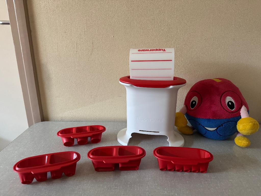 NIEUW Vers Pers - Kroktoren - Krok toren TUPPERWARE, Huis en Inrichting, Keuken | Tupperware, Nieuw, Overige typen, Wit, Rood