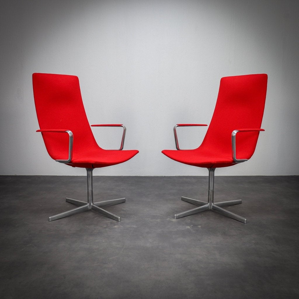 Arper Catifa 70 Lounge Draaifauteuils (set van 2), Ophalen, Minder dan 75 cm, Design, Zo goed als nieuw