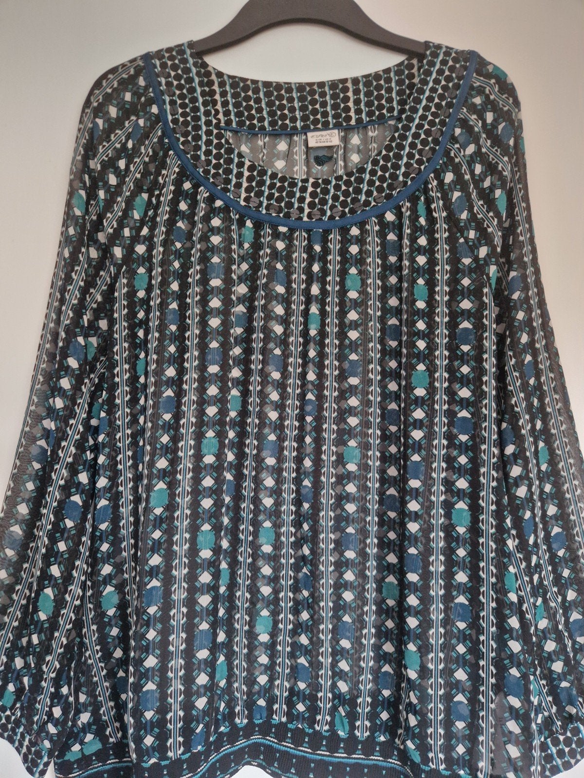 Esprit blouse met patroon, maat 40, Maat 38/40 (M), Meerkleurig, Ophalen of Verzenden, Zo goed als nieuw