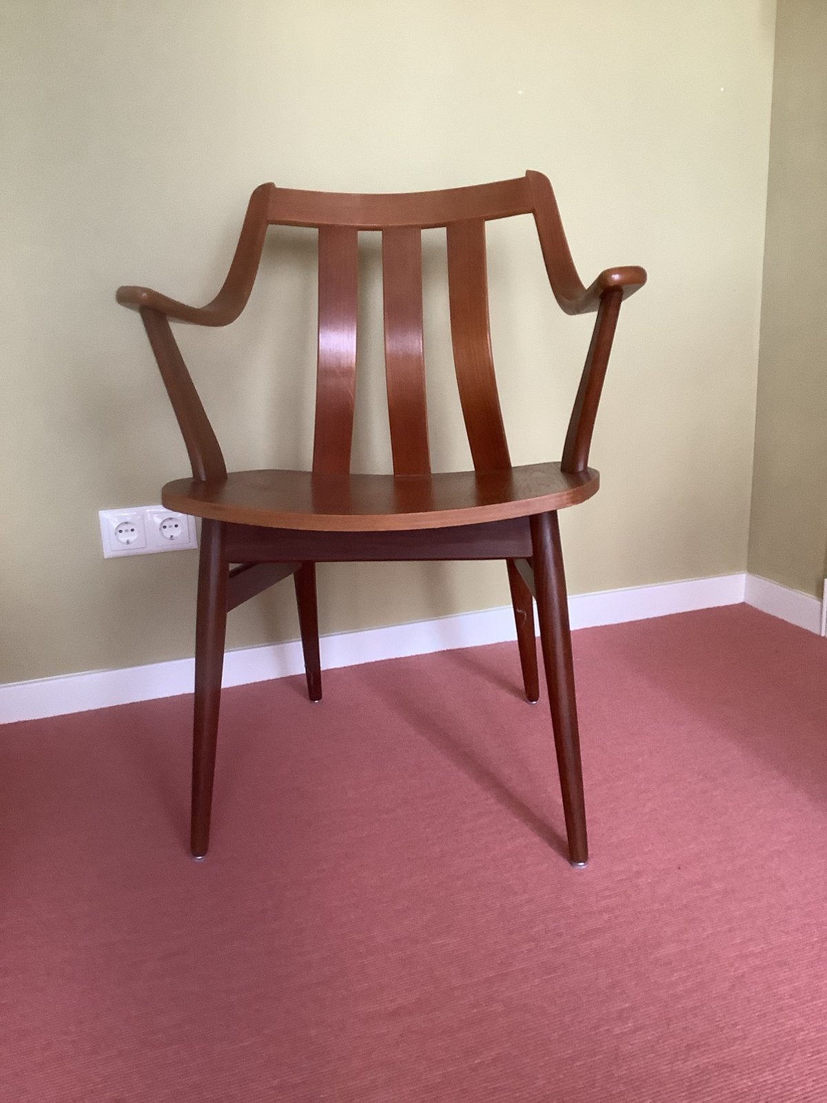 Pastoe Braakman eetkamerstoel armleuning jaren 50 60, Huis en Inrichting, Ophalen, Gebruikt, Overige kleuren, Vintage retro jaren 60
