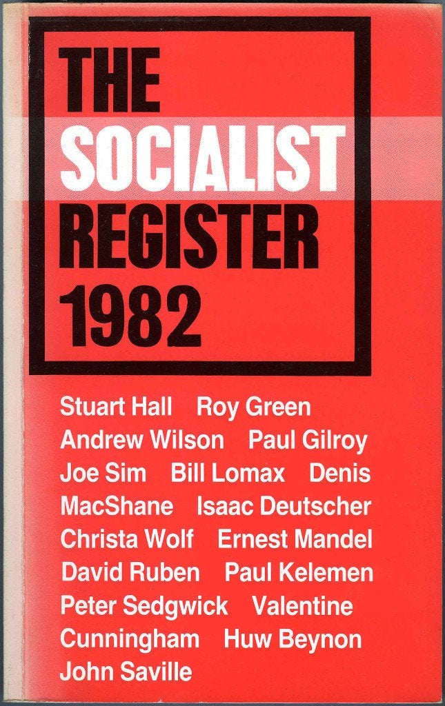The Socialist Register 1982, Boeken, Wetenschap, Zo goed als nieuw, Sociale wetenschap, Ophalen of Verzenden