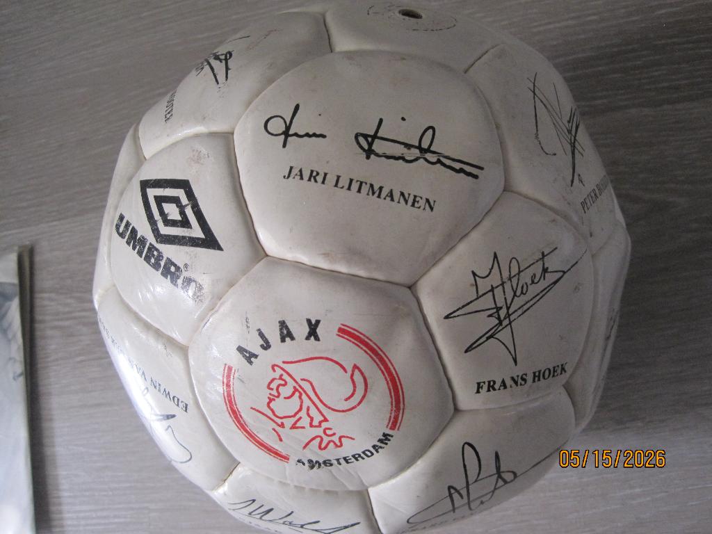 Voetbal Ajax  periode 96/97, Maat XS of kleiner, Ophalen of Verzenden, Gebruikt, Bal