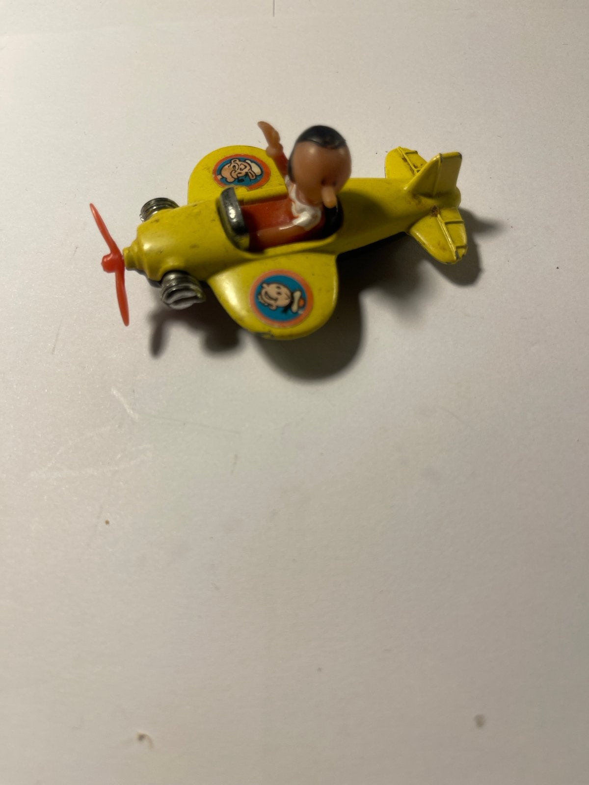 Vintage Corgi Popeye vliegtuigje - Made in Gt. Britain, Ophalen of Verzenden, Gebruikt