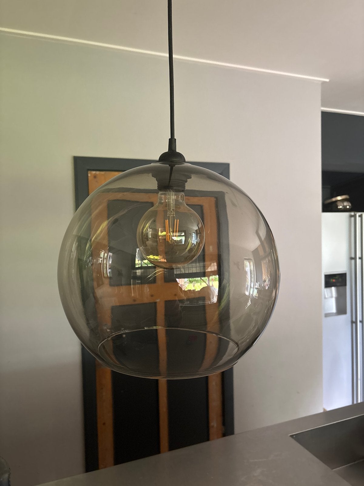 Mooie ikea hanglamp vier stuks hanglampen glas, Huis en Inrichting, Ophalen, Zo goed als nieuw, Glas