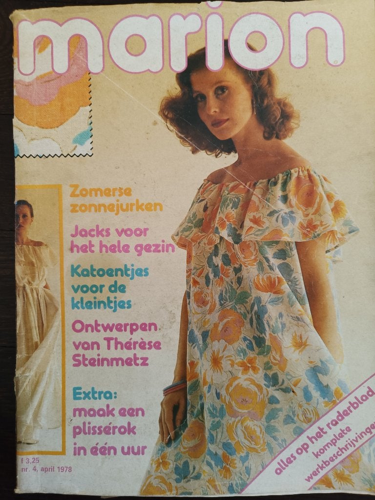 Marion mode  april 1978 zomerse patronen, Marion, Vrouw, Ophalen of Verzenden, Overige typen