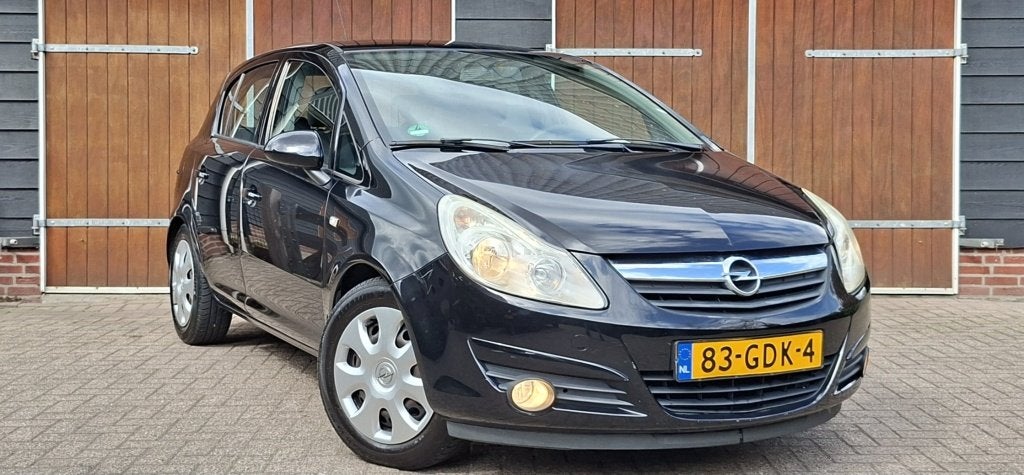 Opel Corsa 1.4-16V Enjoy | Airco | 5 deurs | Trekhaak | NAP, Voorwielaandrijving, 4 cilinders, Origineel Nederlands, Bedrijf