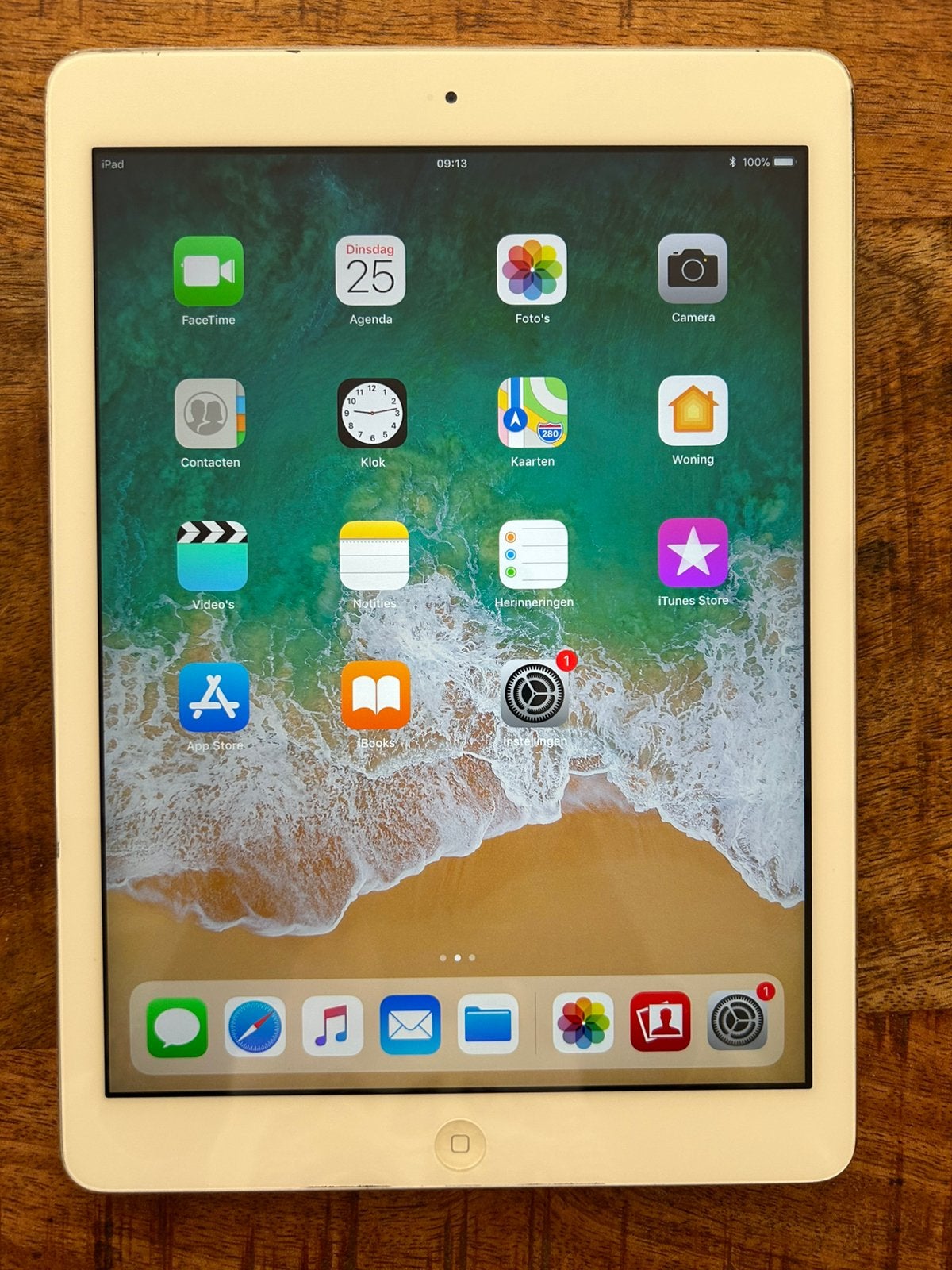 Apple iPad Air 1e generatie (model A1474) 16 GB, Computers en Software, Apple iPads, Gebruikt, Wit, Apple iPad Air, 16 GB