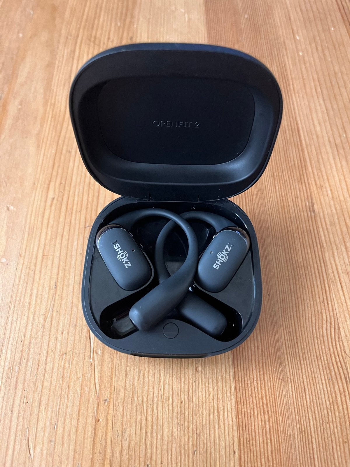 Shokz OpenFit 2 Zwart - Open-ear Hoofdtelefoon, Audio, Tv en Foto, Koptelefoons, Bluetooth, Ophalen of Verzenden, Zo goed als nieuw