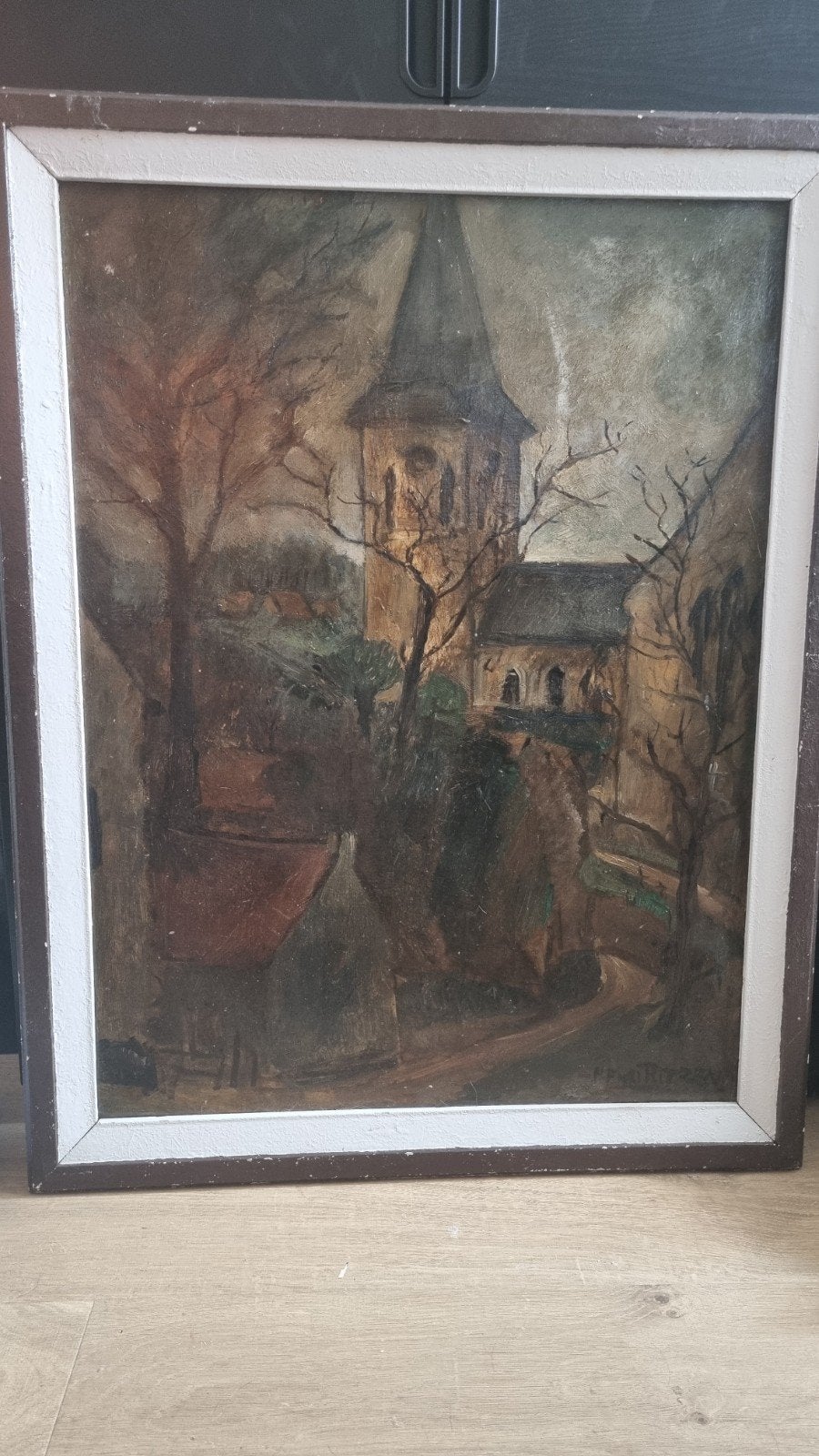 Schilderij van Henri Ritzen, Ophalen, Doek, Landschap, Olieverf