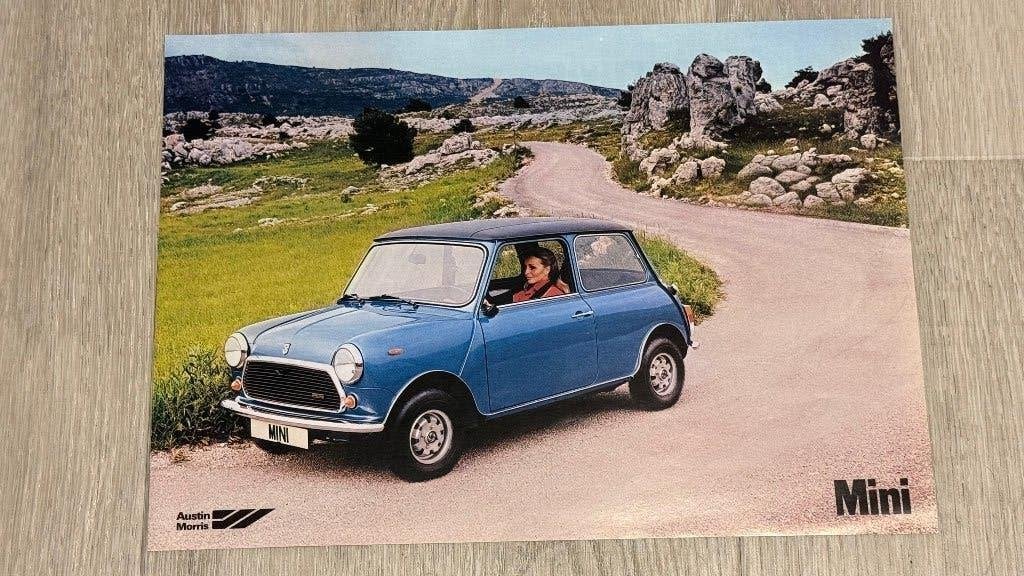 Orig, Austin Morris Mini verkoopfolder – Nederlands – jrn 70, Ophalen of Verzenden, Gelezen, Overige merken