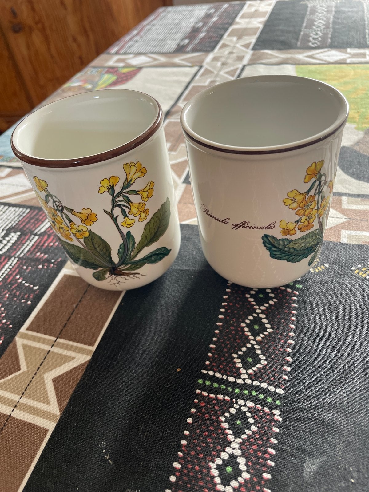 Villeroy & Boch Botanica Mokken - Primula Officinalis, Klassiek, Villeroy & Boch, Zo goed als nieuw, Porselein