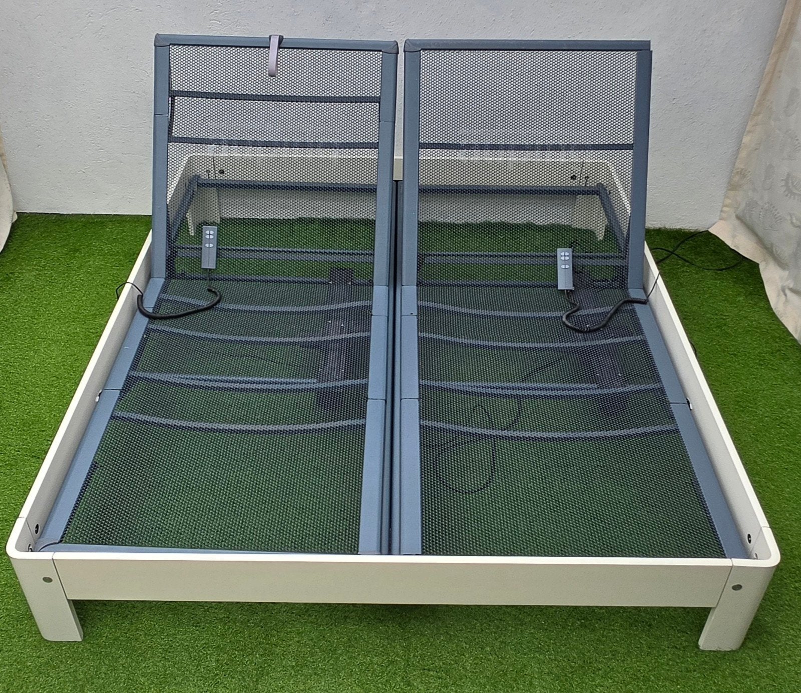 Auping Auronde Bed 180x210cm Elektrisch Verstelbaar, ., Wit, Tweepersoons, Ophalen of Verzenden