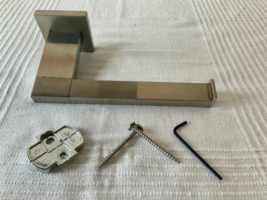 Toilet rolhouder merk Tiger, rvs, Ophalen of Verzenden, Gebruikt, Overige kleuren, Overige typen