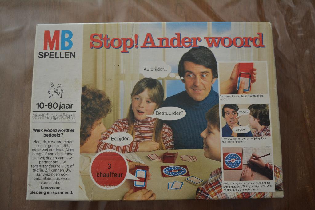 stop ander woord en bali, Hobby en Vrije tijd, Gezelschapsspellen | Bordspellen, Ophalen of Verzenden, Gebruikt