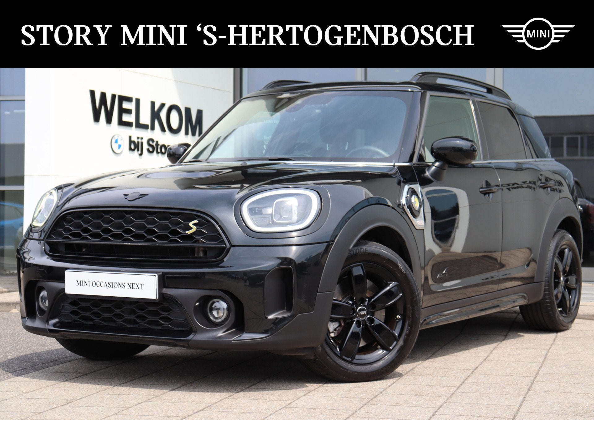 MINI Countryman Cooper SE ALL4 Automaat / Panoramadak / Acht, Auto's, Mini, Gebruikt, Zwart, Met garantie (alle), Blauw