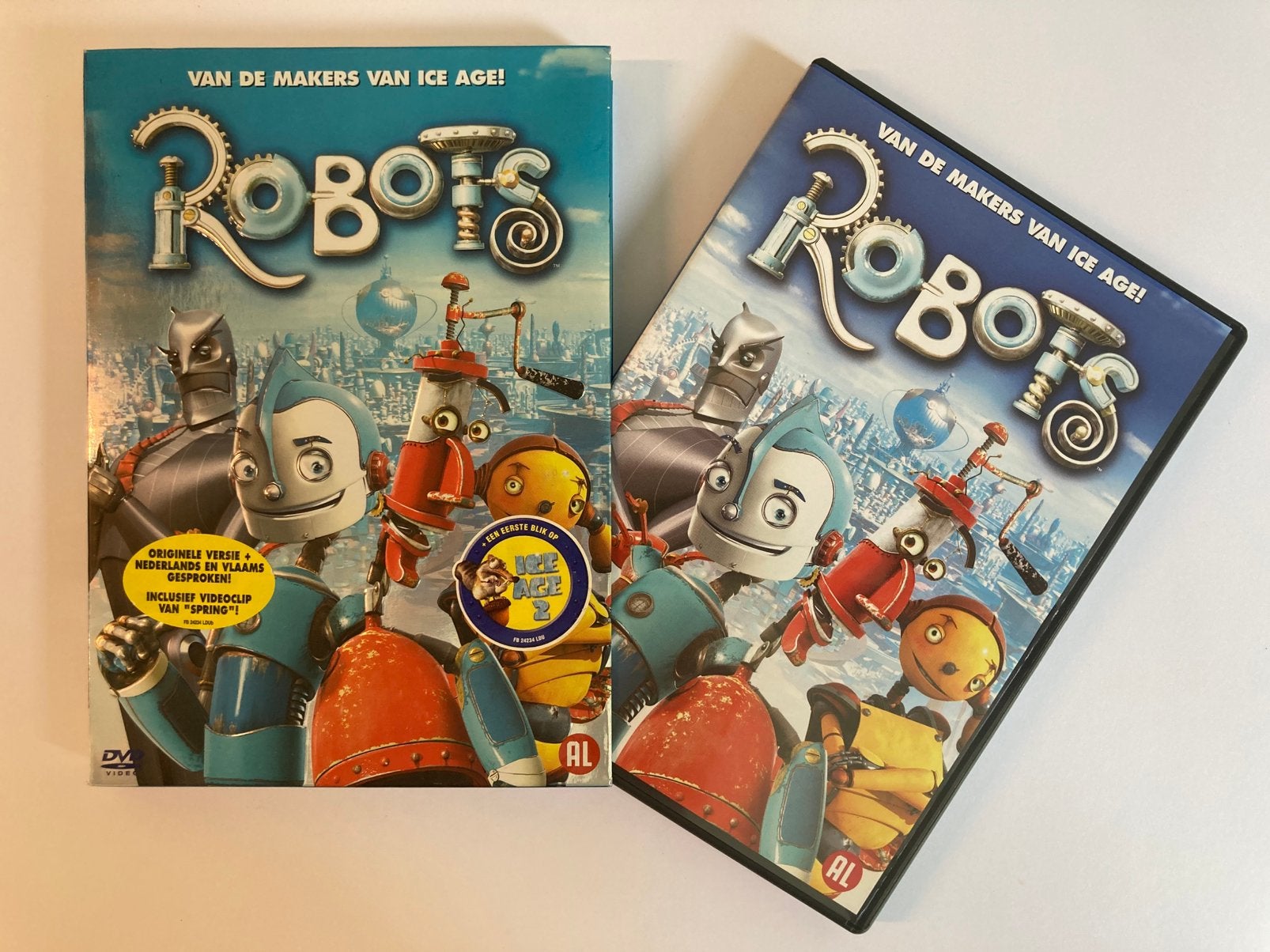 Robots, 2005 / DVD / Blue Sky Studios, Inclusief doosje, Animatie, Nederlands, Ophalen of Verzenden