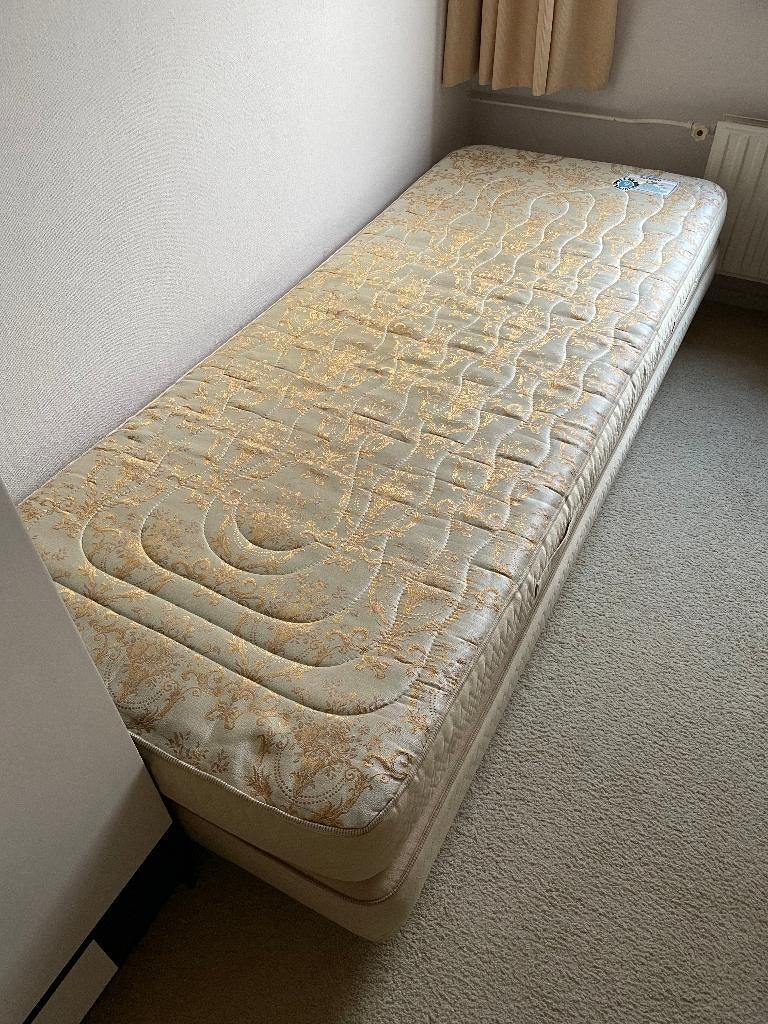 2 Pullman boxspringbedden, Ophalen, Gebruikt, Eenpersoons, 80 cm