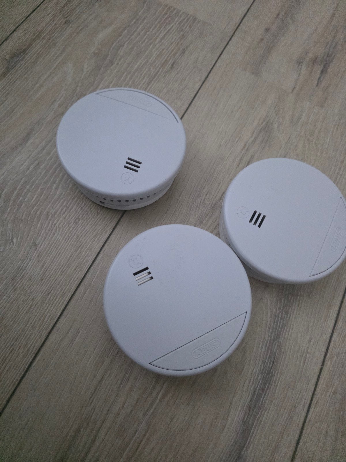 ABUS RM05A Rookmelders - Set van 3, Doe-het-zelf en Verbouw, Detector, Sensor of Melder, Ophalen of Verzenden, Zo goed als nieuw