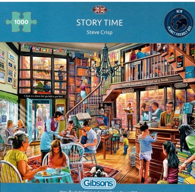 Gibsons 1000🧩 Story Time, Hobby en Vrije tijd, Denksport en Puzzels, Ophalen of Verzenden, 500 t/m 1500 stukjes, Zo goed als nieuw