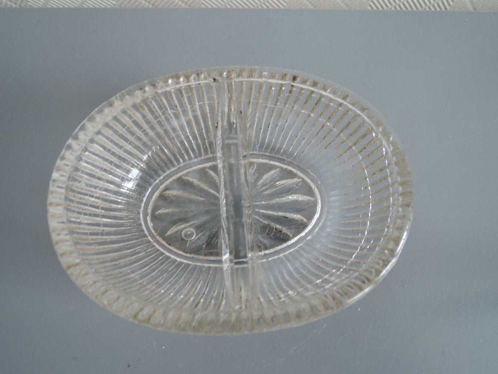 Ouderwets glazen zoutbakje, Ophalen of Verzenden, Zo goed als nieuw, Glas