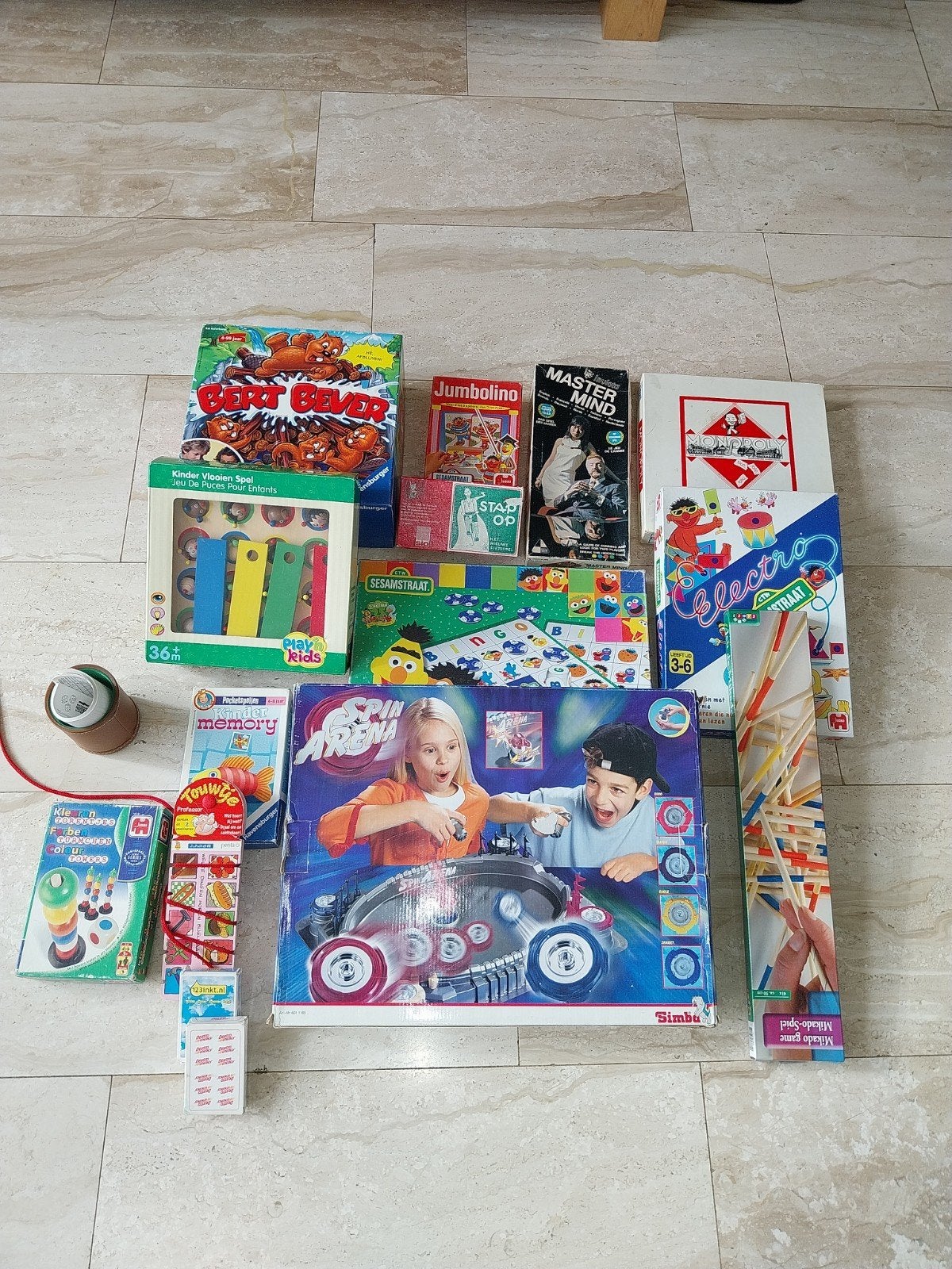 Grote collectie van 15 diverse bord- en gezelschapsspellen, Een of twee spelers, Ophalen, Gebruikt