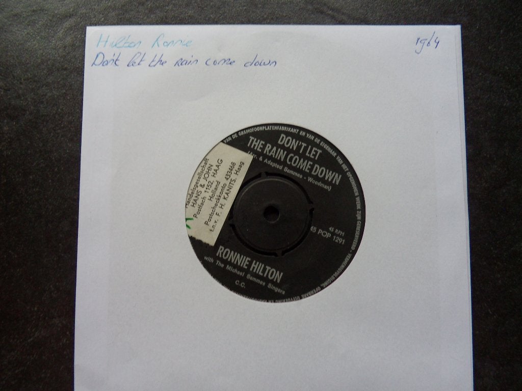 Ronnie Hilton - Don't let the rain come down, Ophalen of Verzenden, Gebruikt, Pop