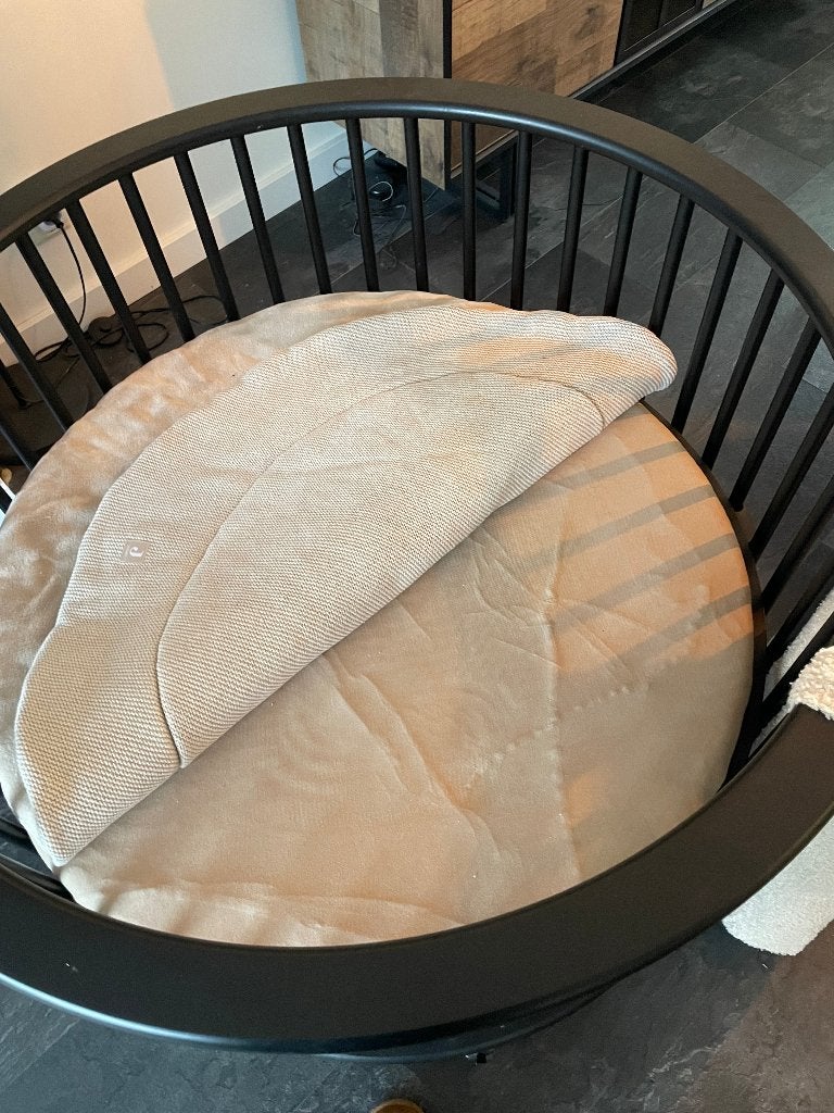Bopita zwarte ronde box, Kinderen en Baby's, Boxen, Ophalen, Zo goed als nieuw, Rond, In hoogte verstelbaar