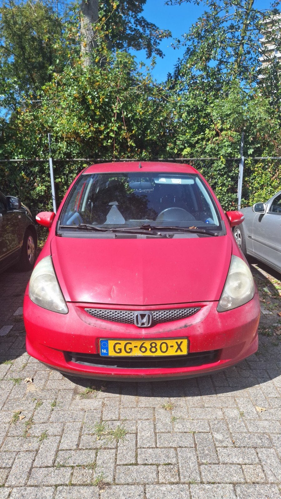 Honda Jazz 1.4 I 2007 Rood, Auto's, Voorwielaandrijving, 83 pk, 450 kg, 40 €/maand