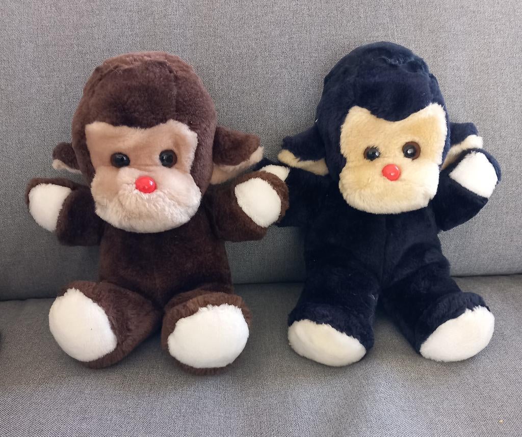 Knuffels/aapjes, 2 stuks, Ophalen, Zo goed als nieuw, Aap