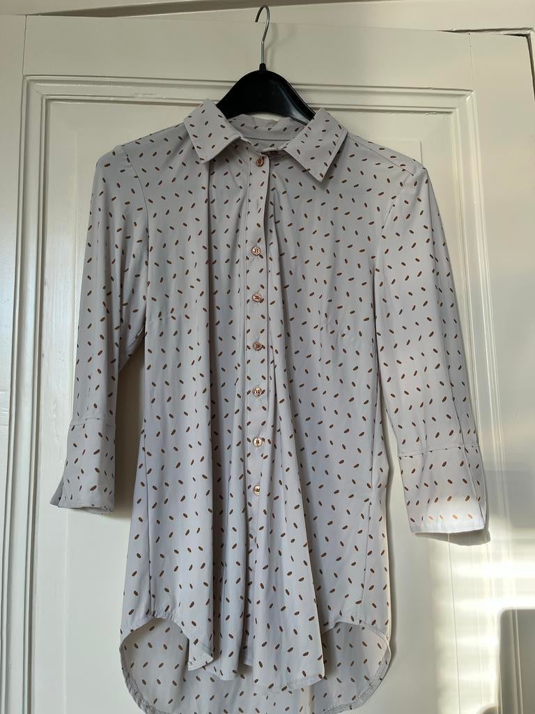Studio Anneloes Poppy grain cuff M travelstof, Kleding | Dames, Blouses en Tunieken, Maat 38/40 (M), Studio Anneloes, Beige, Ophalen of Verzenden