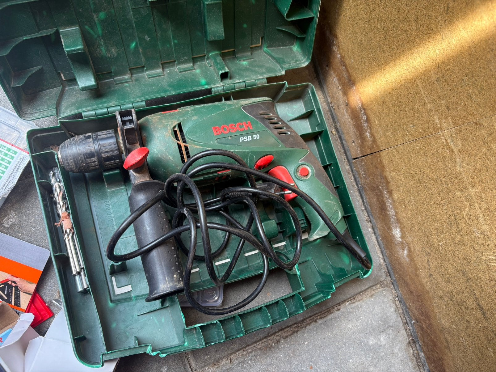 Bosch PSB-50 klopboormachine, Doe-het-zelf en Verbouw, Gereedschap | Boormachines, Ophalen of Verzenden, Gebruikt, Boormachine