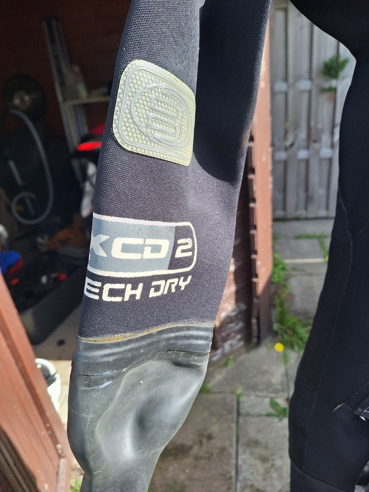 Bare droogpak compressed neopreen maat s, Watersport en Boten, Ophalen of Verzenden, Zo goed als nieuw, Duikpak