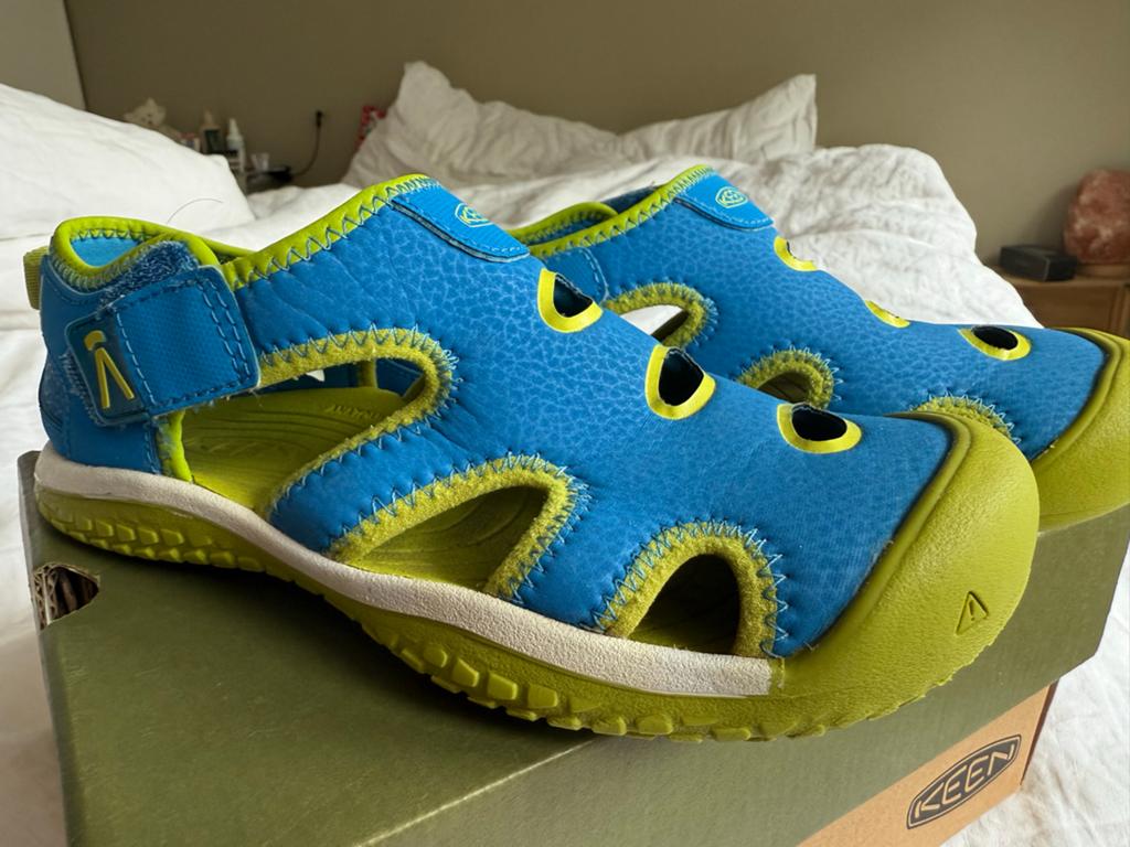 KEEN Waterschoenen Maat 34 - Blauw/Groen, Ophalen of Verzenden, Zo goed als nieuw