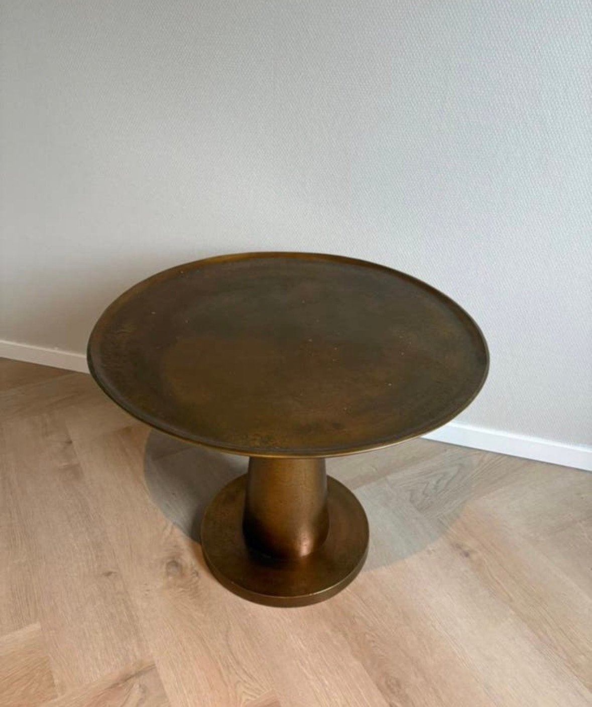 Dutchbone Bijzettafel Brute Brass, 45 tot 60 cm, Minder dan 55 cm, !, Rond
