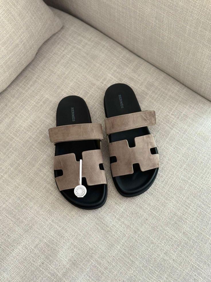 Hermes slippers - Nieuw, Ophalen of Verzenden, Overige maten, Blauw
