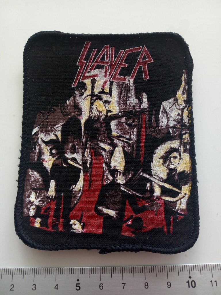 Slayer vrij zeldzame vintage 1987 Reign In Blood patch 11, Verzenden, Nieuw, Kleding