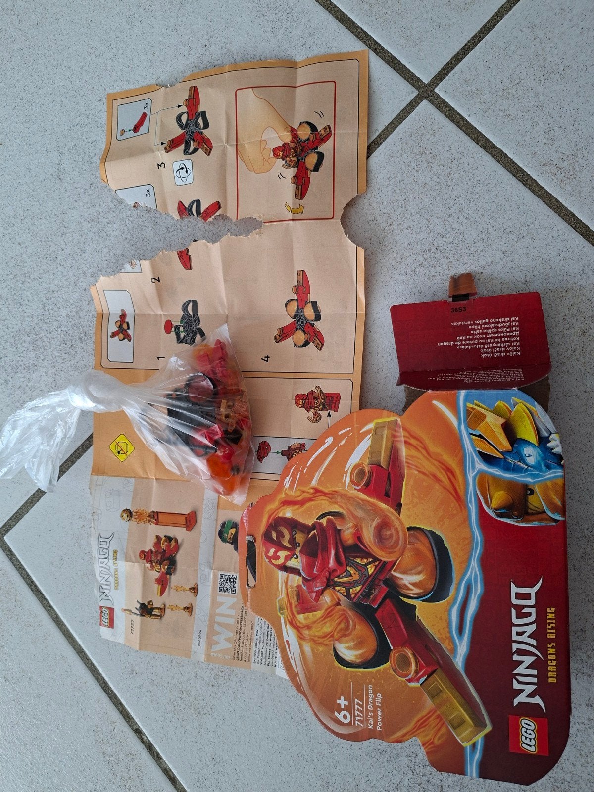 LEGO Ninjago 71777 Kai's Draken Power Flip, Gebruikt, Lego, Ophalen of Verzenden, Compleet