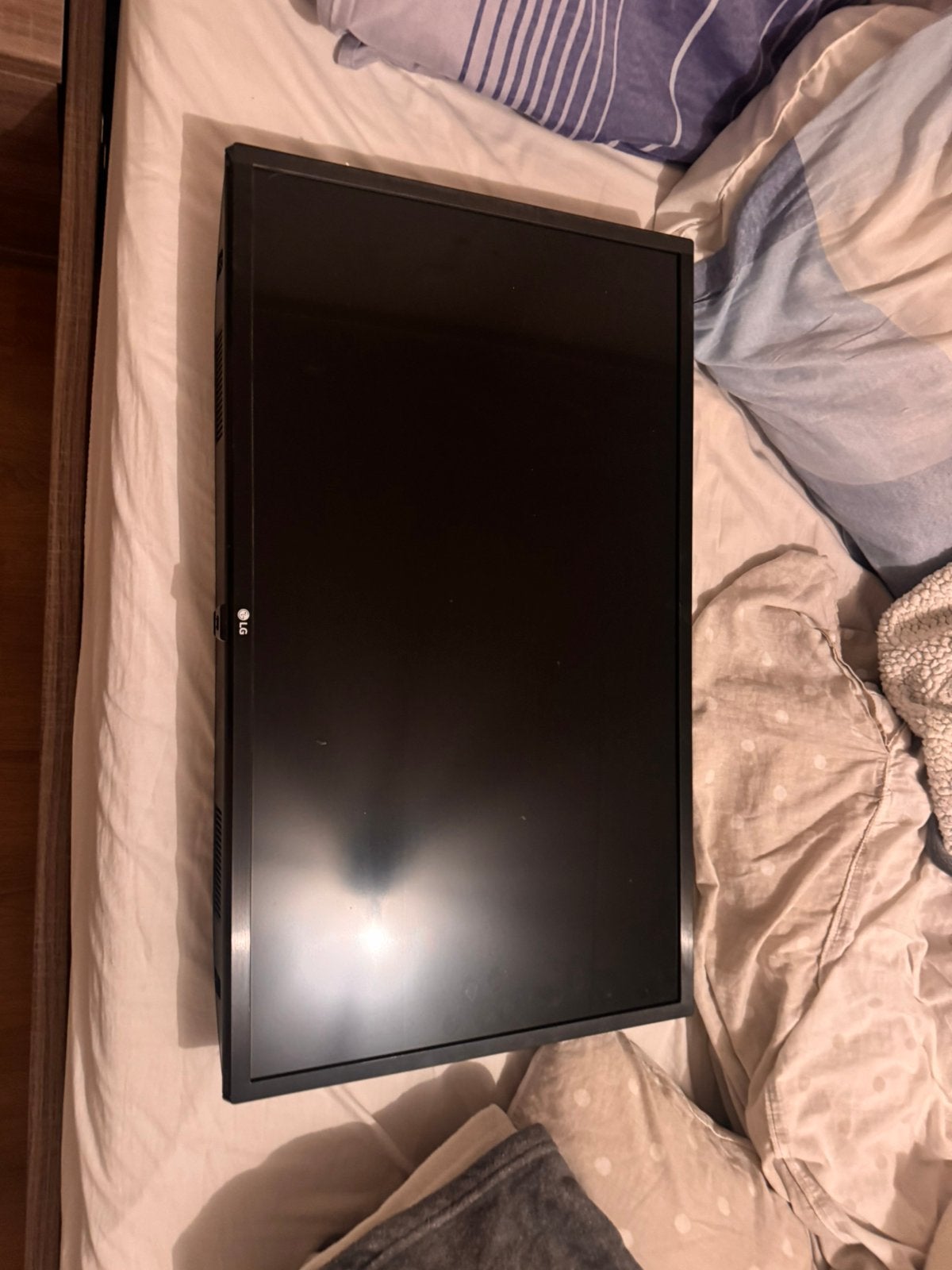 Zwarte LG tv incl doos, Ophalen, Zo goed als nieuw, 60 Hz of minder, IPS